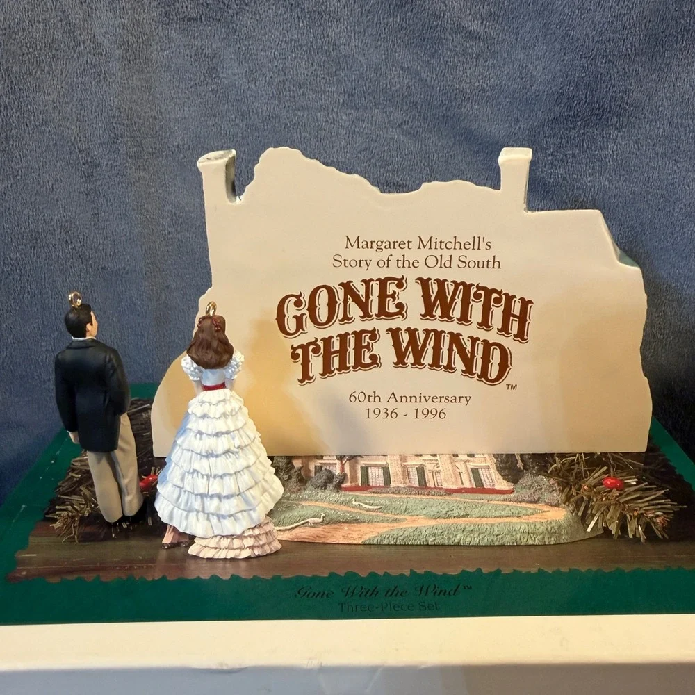 Hallmark Keepsake Gone With the Wind 60th Anniversary 3-Piece Ornament Set Tara